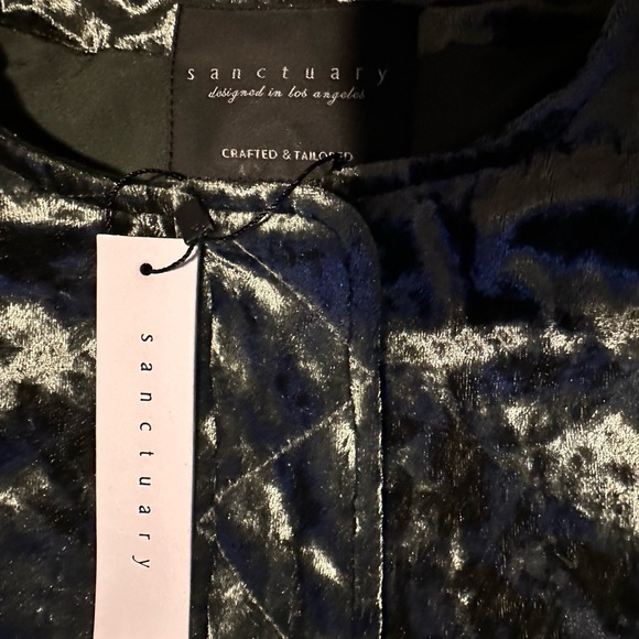 Sanctuary Velvet Feel Olive Green Women's Jacket. Heartbreaker. Small NWT - Picture 3 of 12